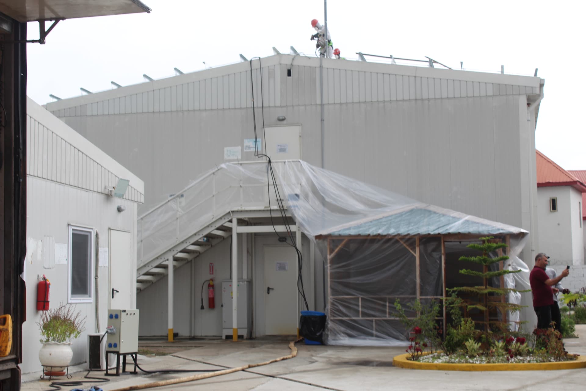 Pernix Global facility building with rooftop insulation works in progress